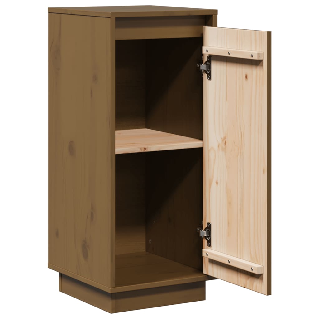 Buffets 2 pcs Marron miel 31,5x34x75 cm Bois massif de pin - XIOS