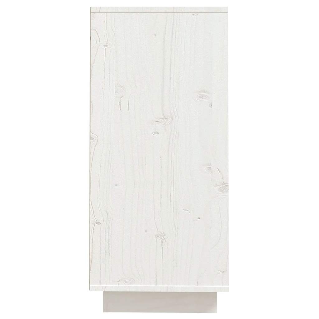 Buffet Blanc 60x34x75 cm Bois massif de pin - XIOS