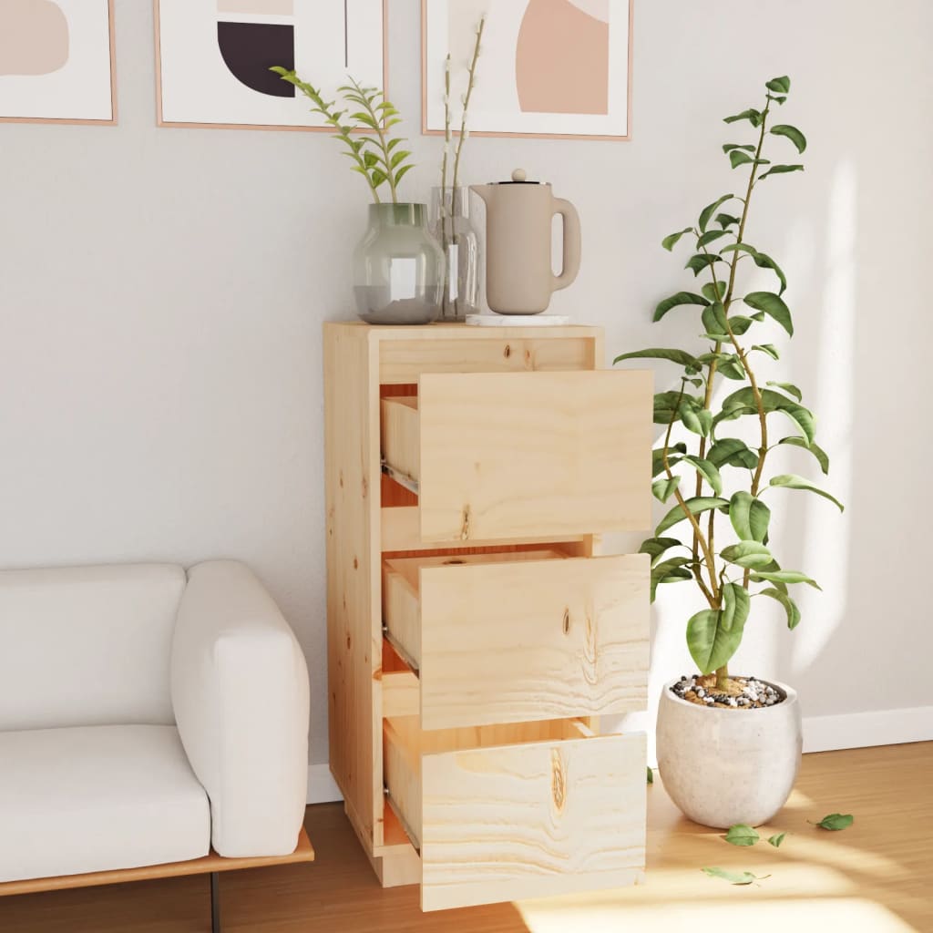Buffet 32x34x75 cm Bois massif de pin - XIOS