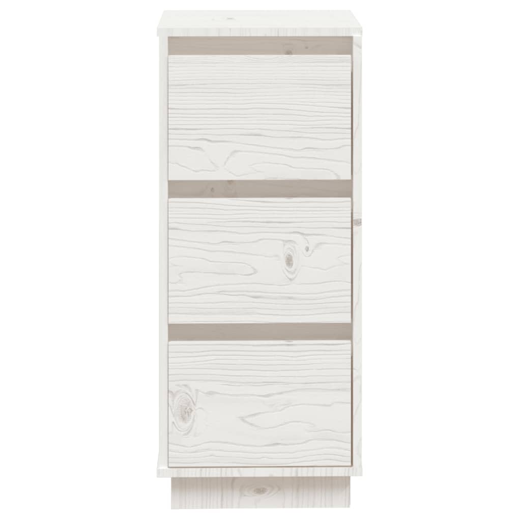 Buffets 2 pcs Blanc 32x34x75 cm Bois massif de pin - XIOS