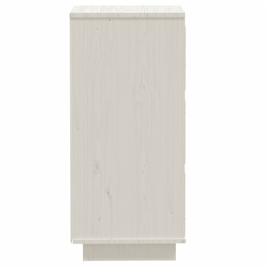 Buffets 2 pcs Blanc 32x34x75 cm Bois massif de pin - XIOS