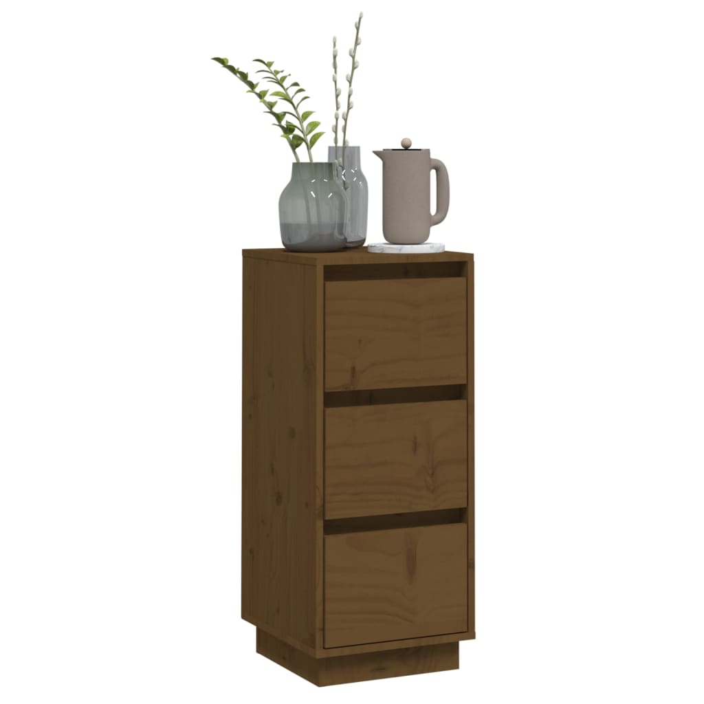 Buffet marron miel 32x34x75 cm bois massif de pin Buffets & bahuts vidaXL