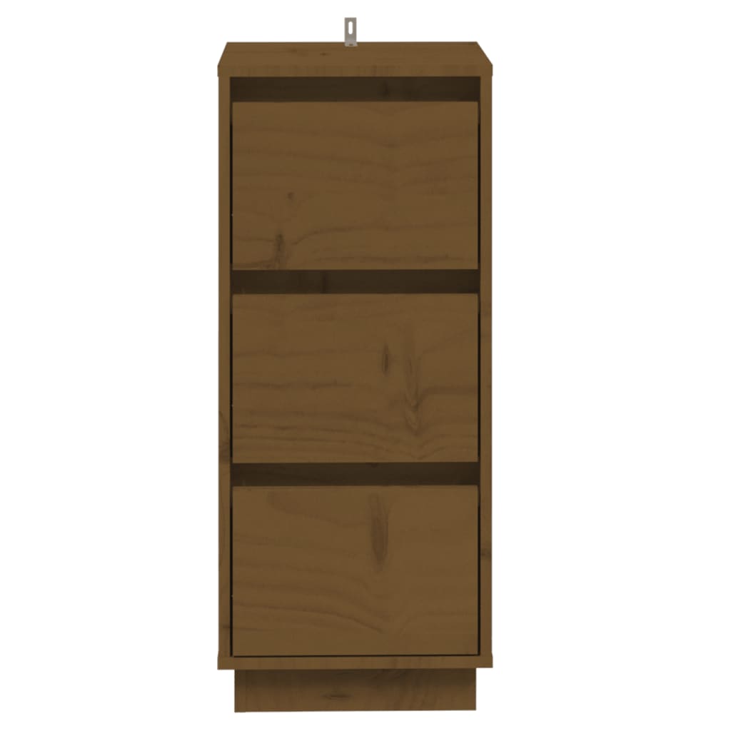 Buffets 2 pcs Marron miel 32x34x75 cm Bois massif de pin - XIOS