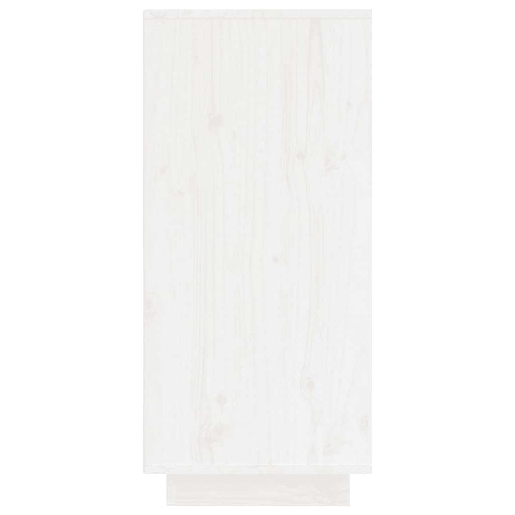 Buffet Blanc 60x34x75 cm Bois massif de pin - XIOS