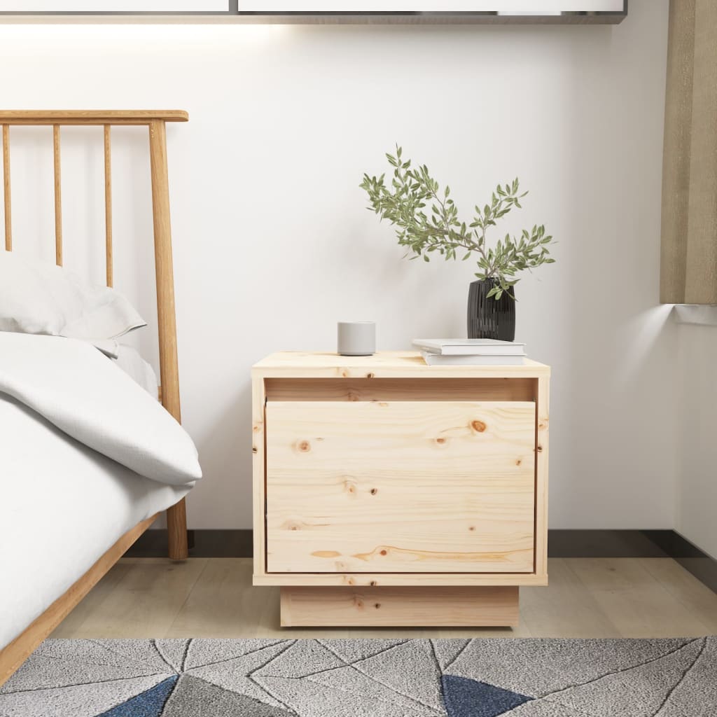 Tables de chevet 2 pcs 35x34x32 cm Bois de pin solide - XIOS