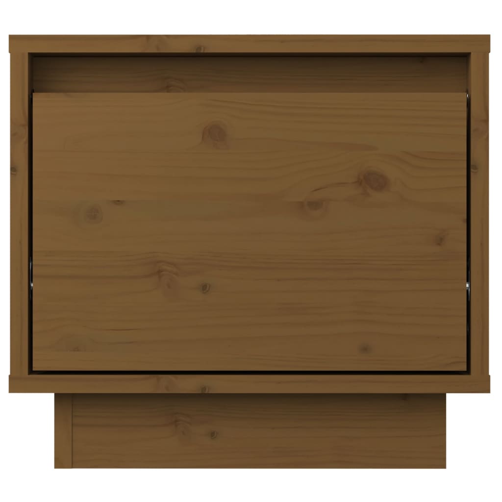 Tables de chevet 2pcs Marron miel 35x34x32cm Bois de pin solide - XIOS