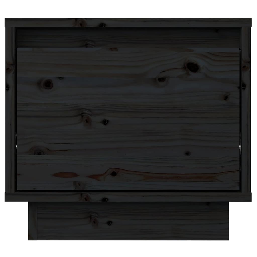 Tables de chevet 2 pcs Noir 35x34x32 cm Bois de pin solide - XIOS