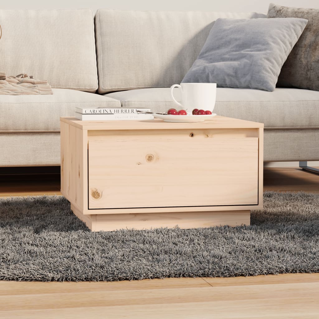 Table basse 55x56x32 cm Bois massif de pin - XIOS