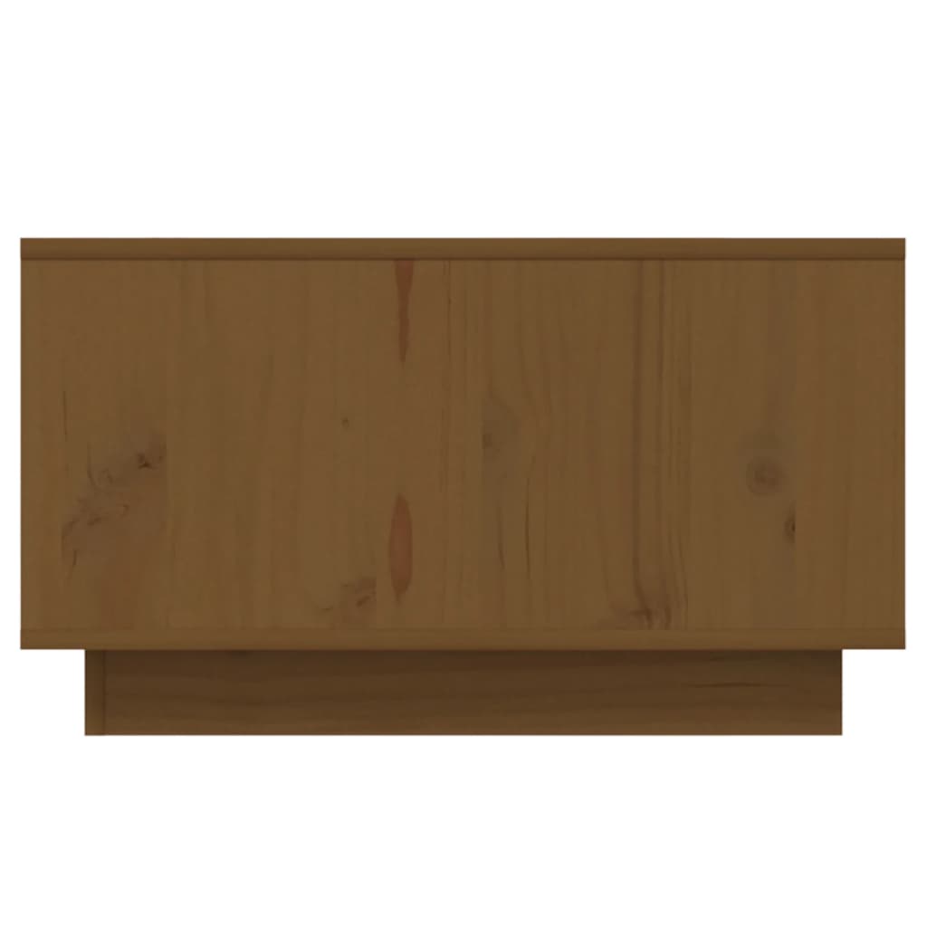Table basse Marron miel 55x56x32 cm Bois massif de pin - XIOS