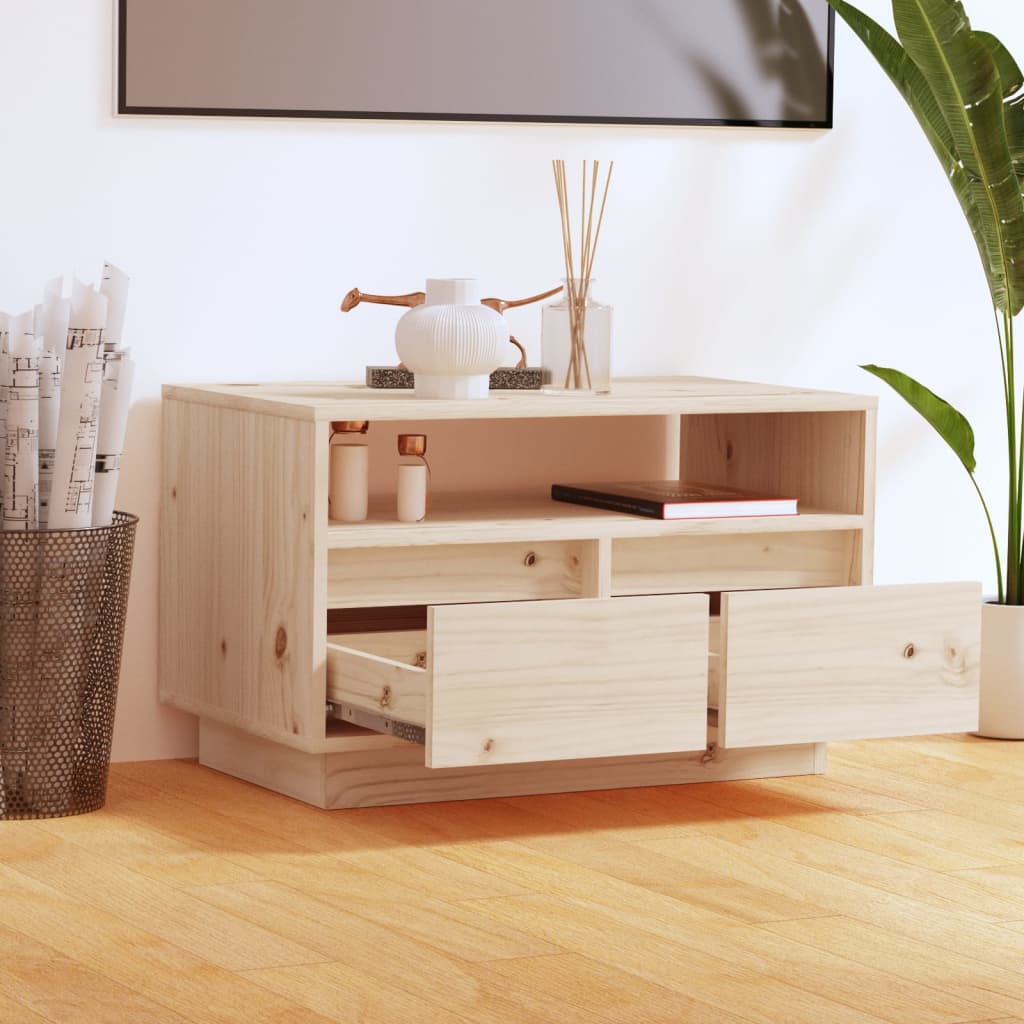 Meuble TV 60x35x37 cm Bois de pin massif - XIOS