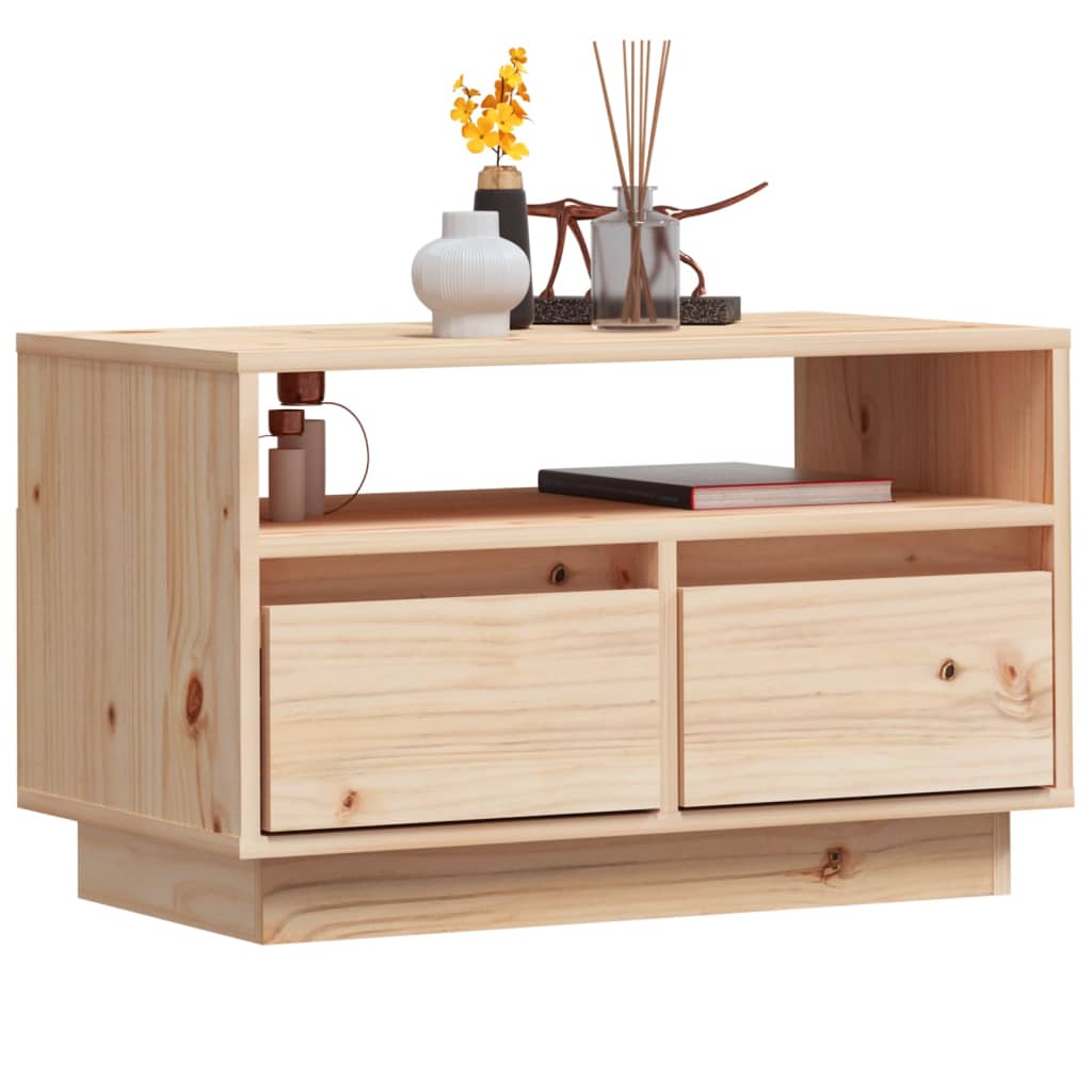 Meuble TV 60x35x37 cm Bois de pin massif - XIOS