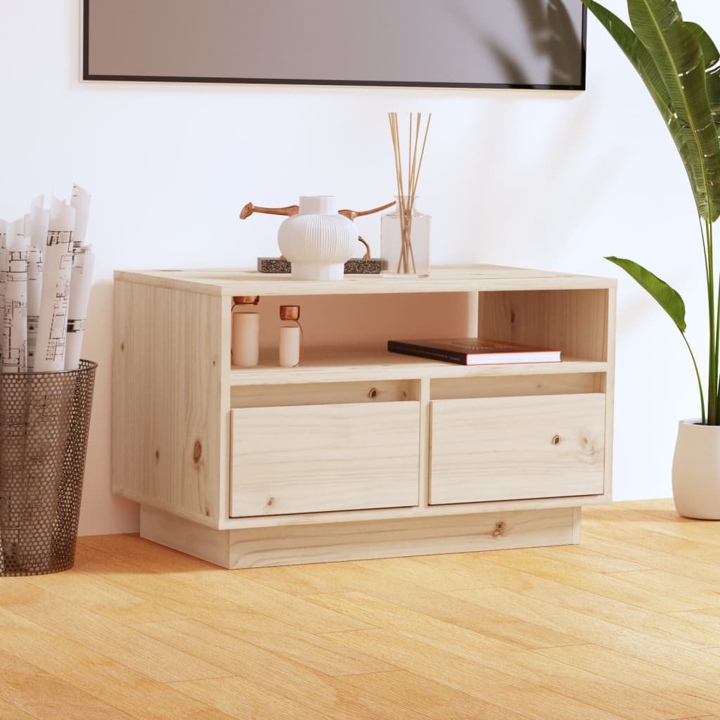Meuble TV 60x35x37 cm Bois de pin massif - XIOS