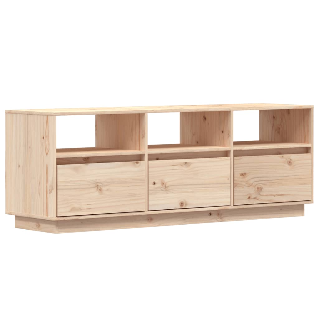 Meuble TV 140x37x50 cm Bois de pin massif Meubles TV vidaXL   