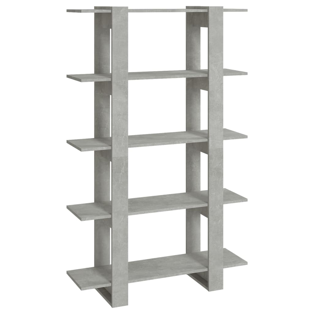 Bibliothèque/Séparateur de pièce Gris béton 100x30x160 cm - XIOS