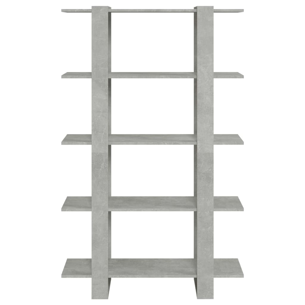 Bibliothèque/Séparateur de pièce Gris béton 100x30x160 cm - XIOS