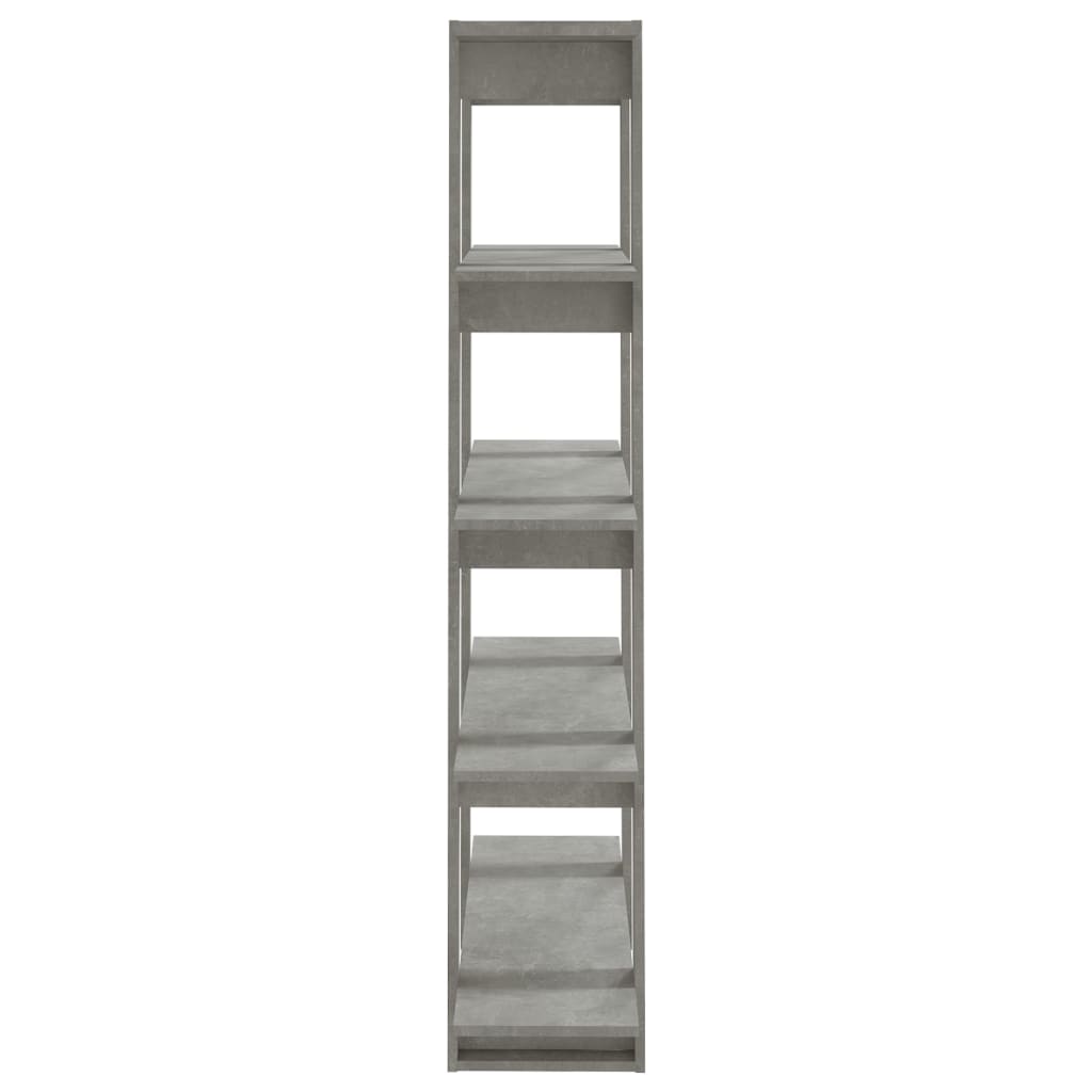 Bibliothèque/Séparateur de pièce Gris béton 100x30x160 cm - XIOS