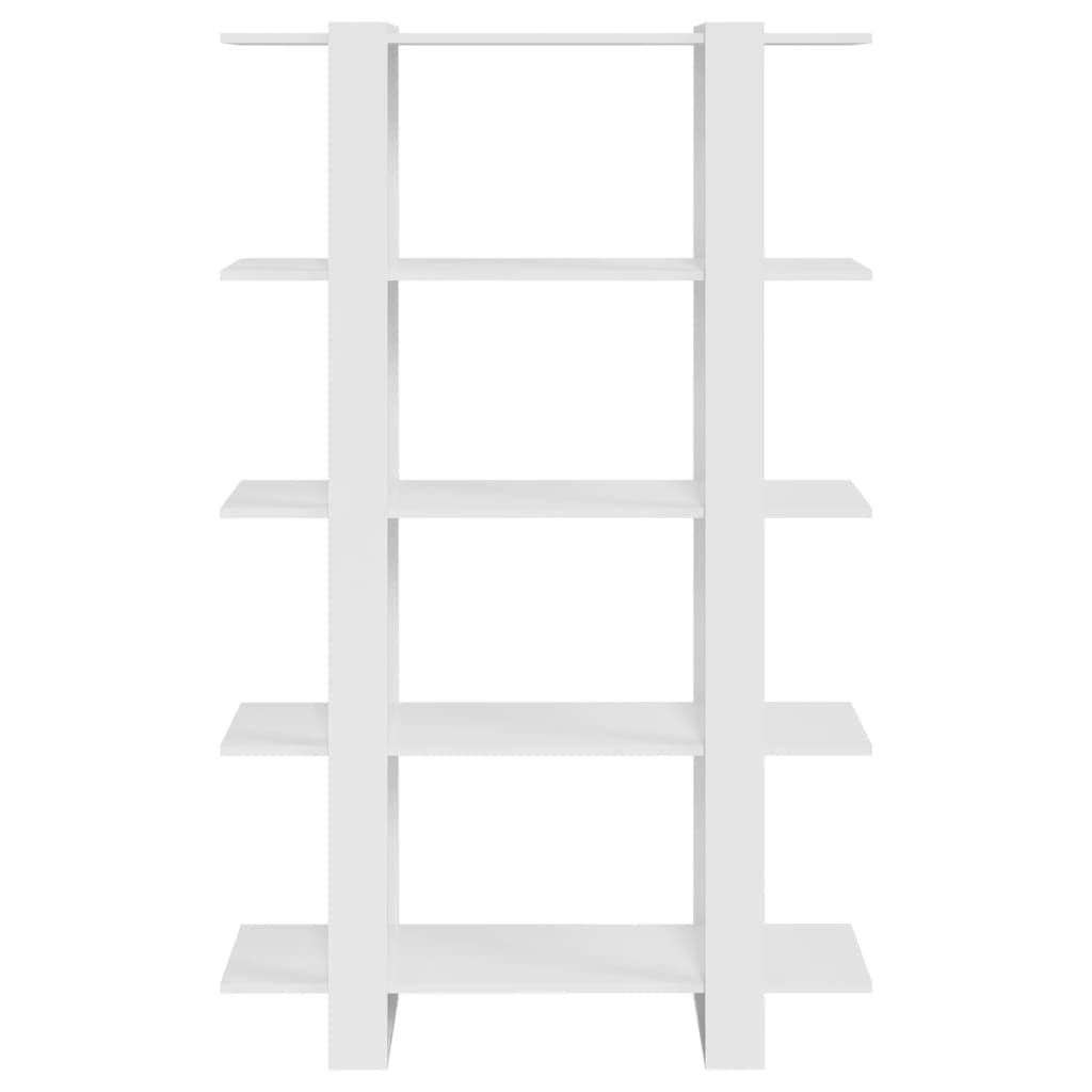 Bibliothèque/Séparateur de pièce Blanc brillant 100x30x160 cm - XIOS