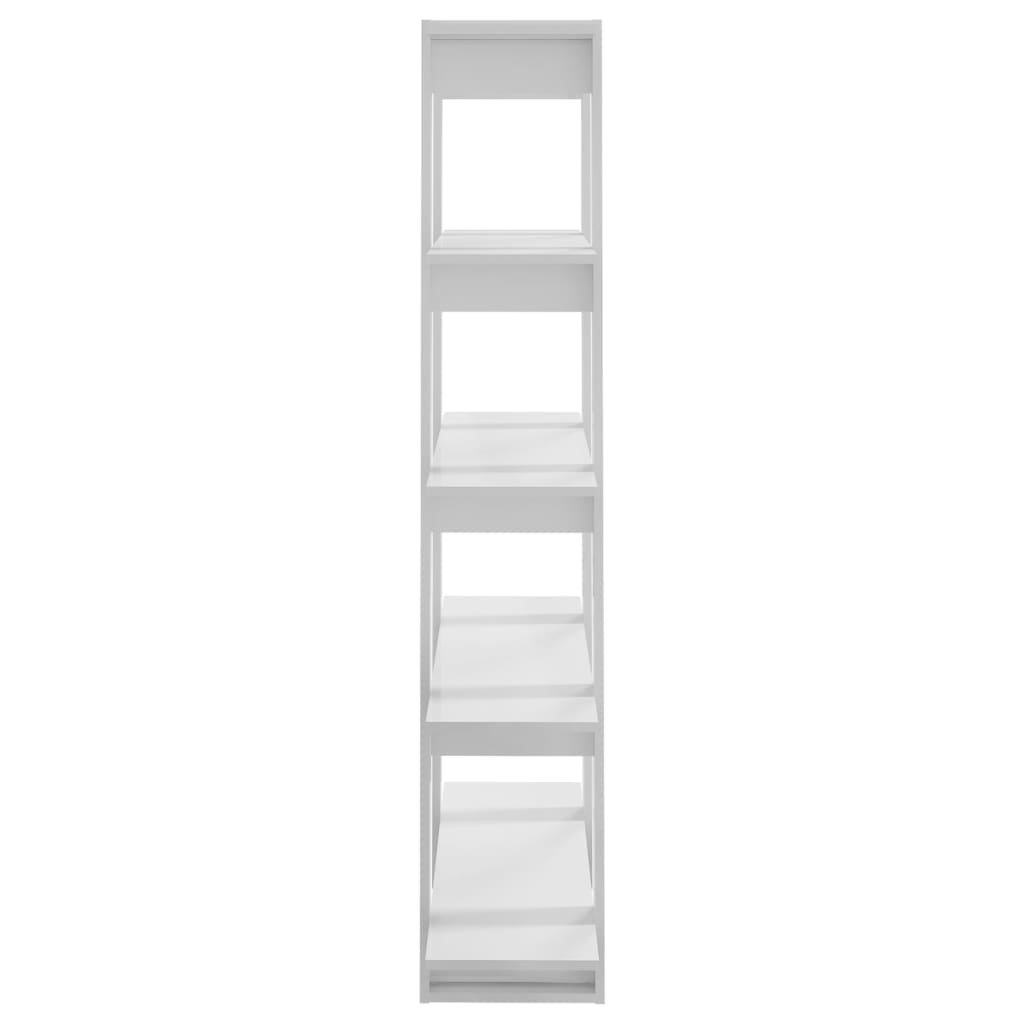 Bibliothèque/Séparateur de pièce Blanc brillant 100x30x160 cm - XIOS