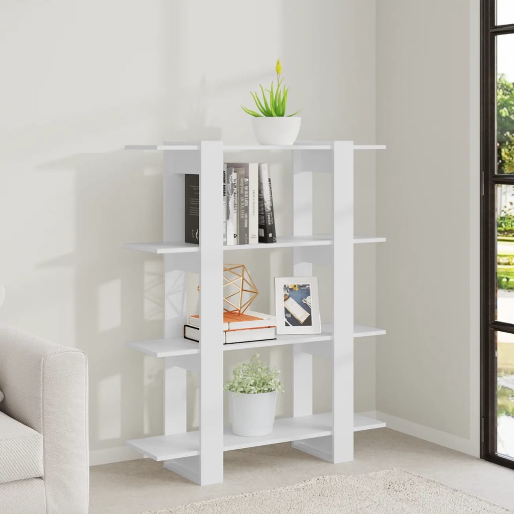 Bibliothèque/Séparateur de pièce Blanc 100x30x123,5 cm - XIOS