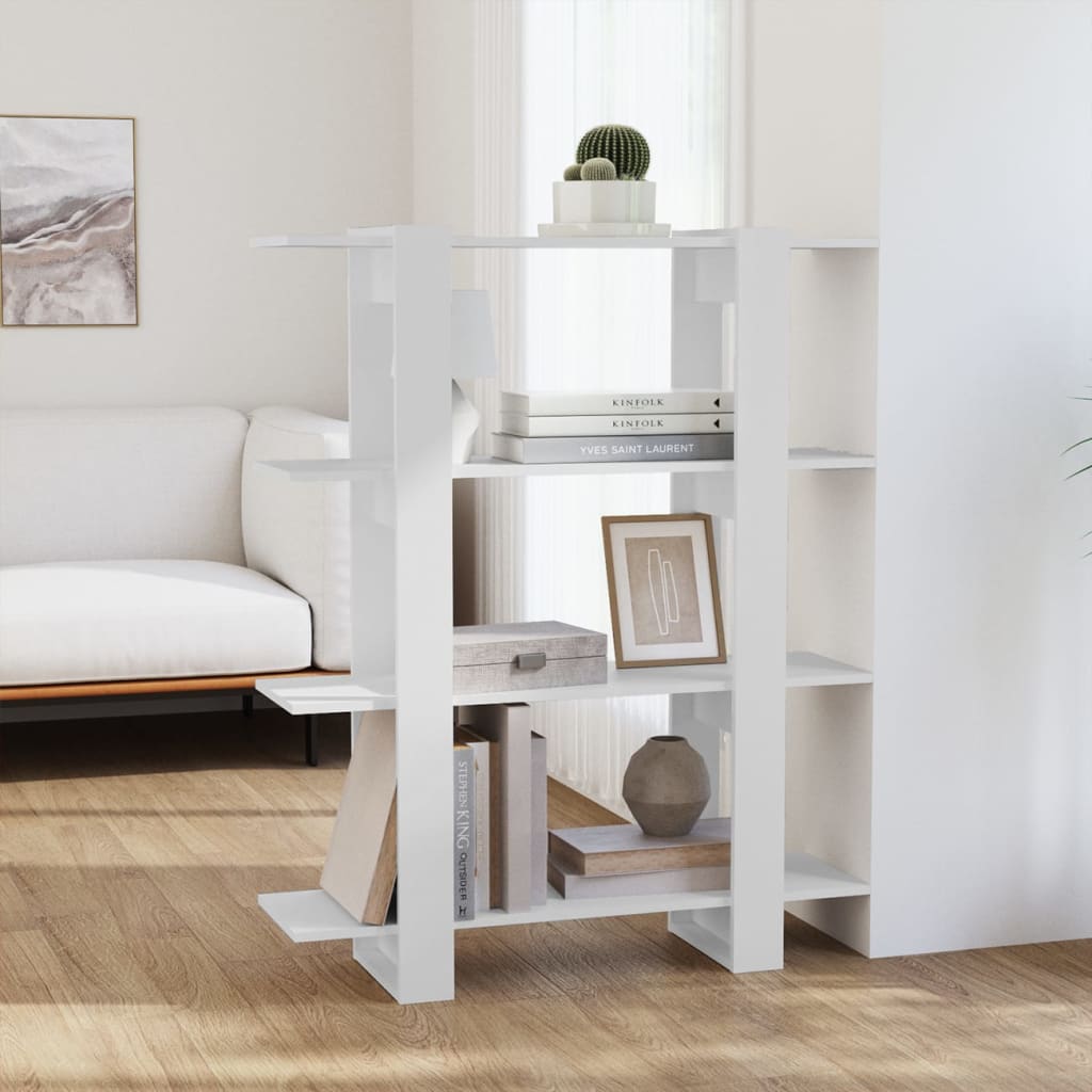 Bibliothèque/Séparateur de pièce Blanc 100x30x123,5 cm - XIOS