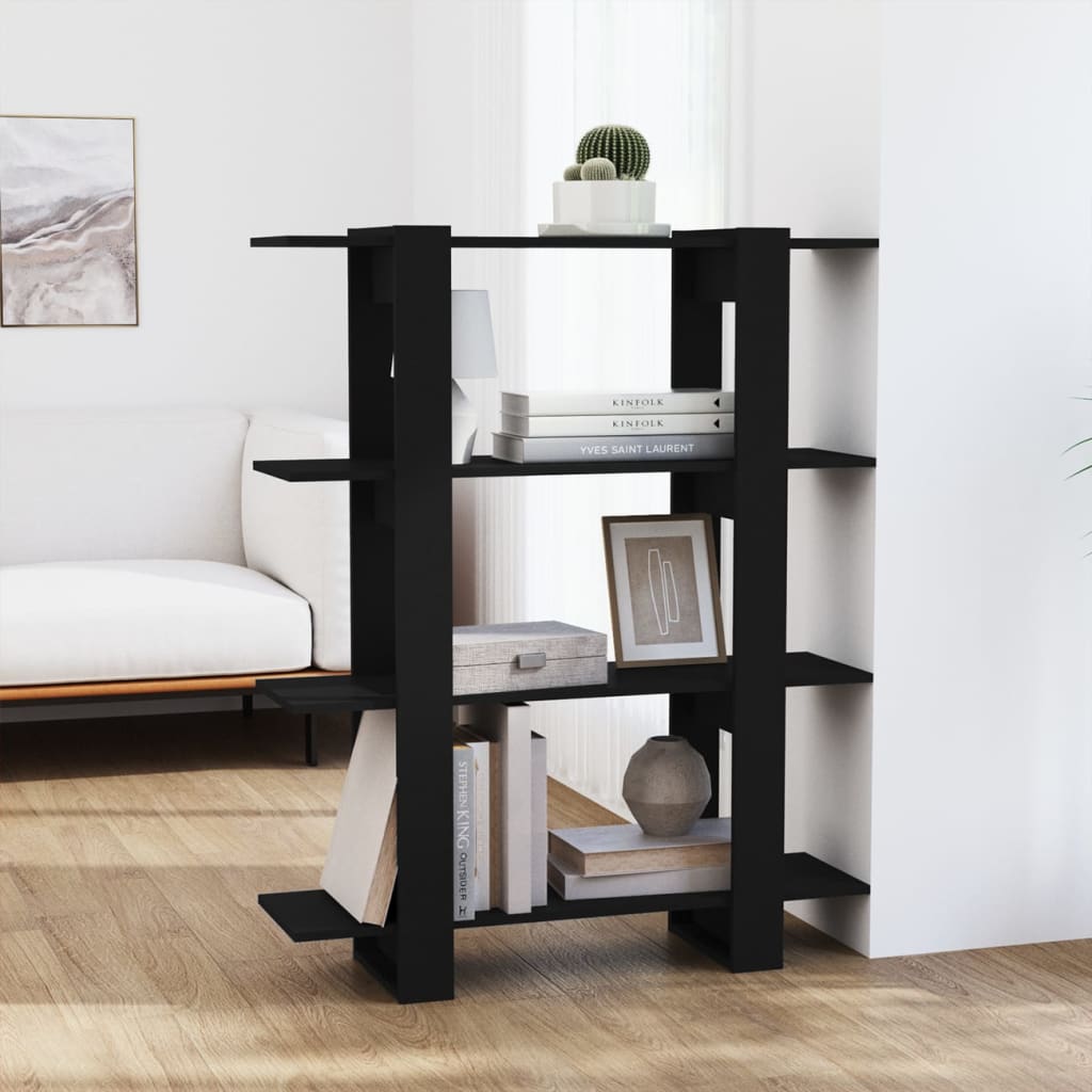 Bibliothèque/Séparateur de pièce Noir 100x30x123,5 cm - XIOS