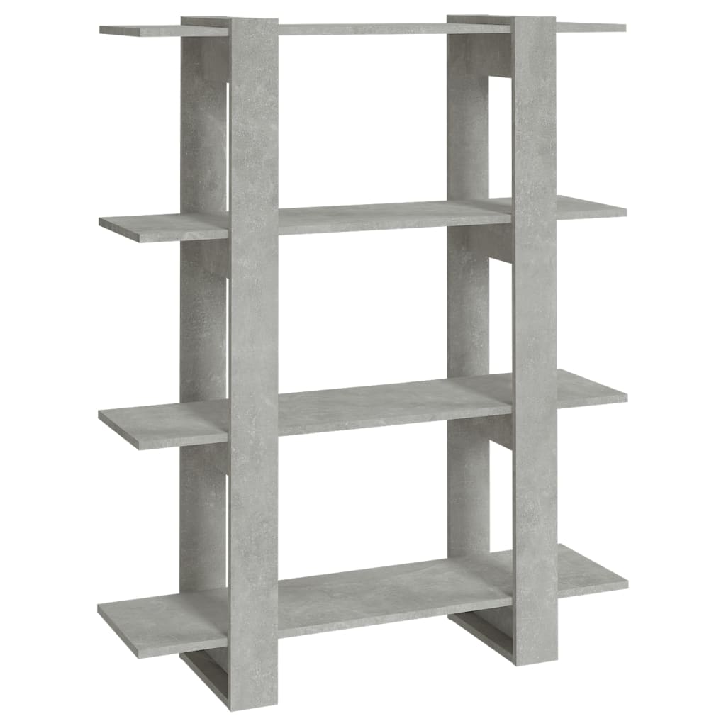 Bibliothèque/Séparateur de pièce Gris béton 100x30x123,5 cm - XIOS