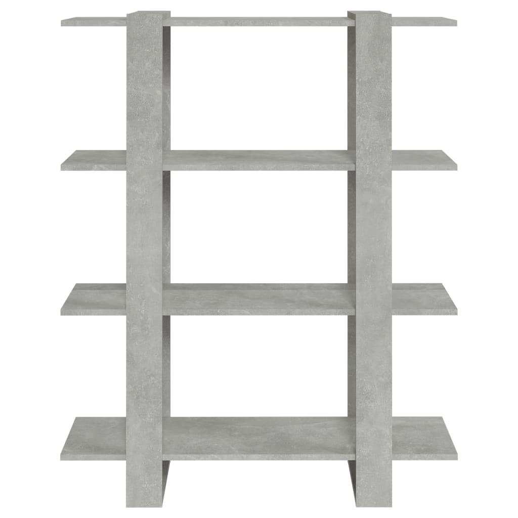 Bibliothèque/Séparateur de pièce Gris béton 100x30x123,5 cm - XIOS