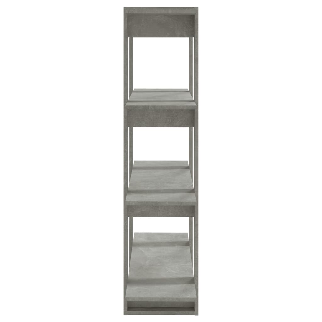 Bibliothèque/Séparateur de pièce Gris béton 100x30x123,5 cm - XIOS