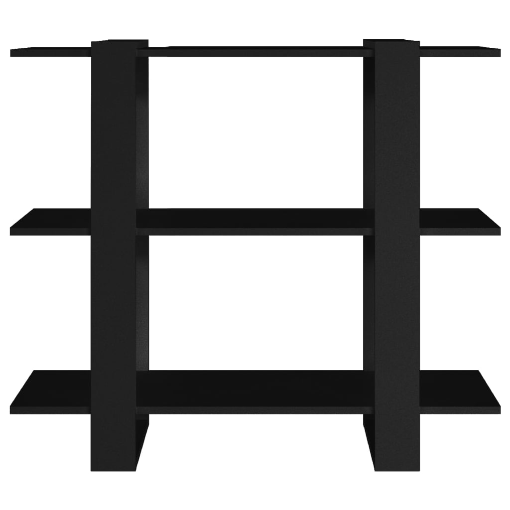 Bibliothèque/Séparateur de pièce Noir 100x30x123,5 cm - XIOS