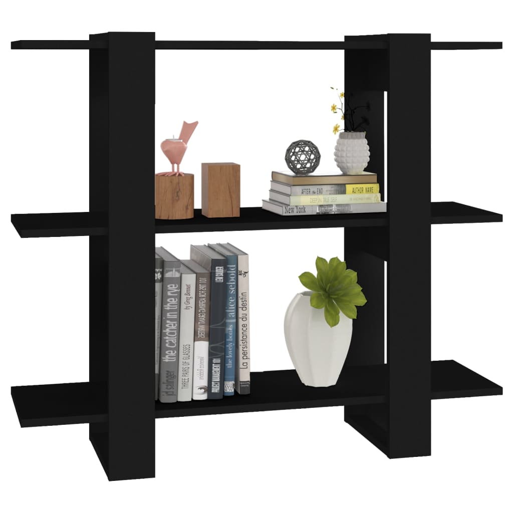 Bibliothèque/Séparateur de pièce Noir 100x30x123,5 cm - XIOS