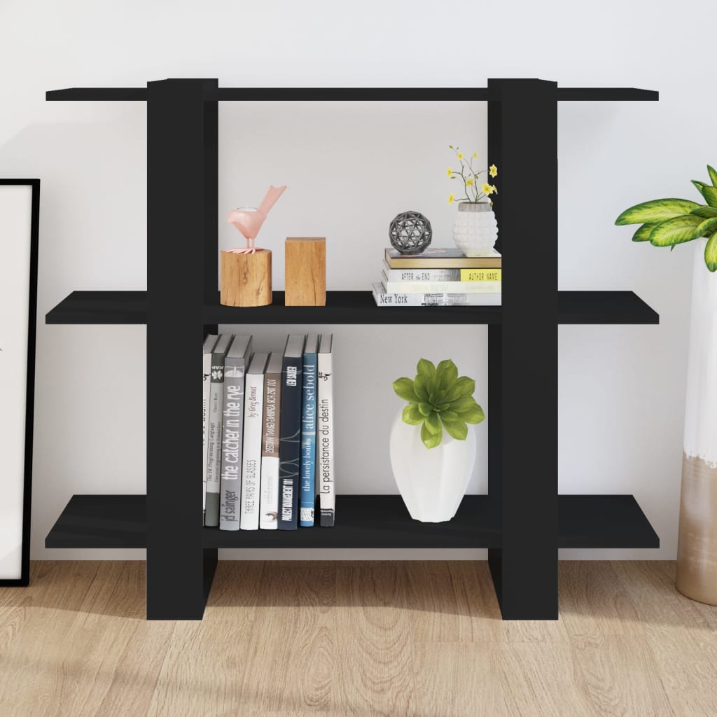 Bibliothèque/Séparateur de pièce Noir 100x30x123,5 cm - XIOS