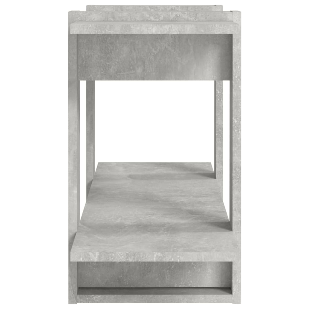 Bibliothèque Gris béton 100x30x51 cm bois d'ingénierie - XIOS