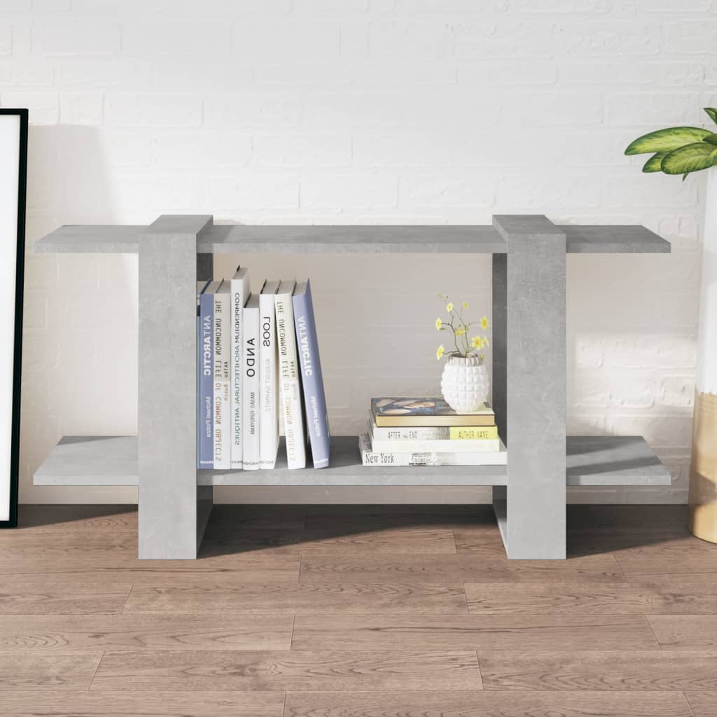 Bibliothèque Gris béton 100x30x51 cm bois d'ingénierie - XIOS