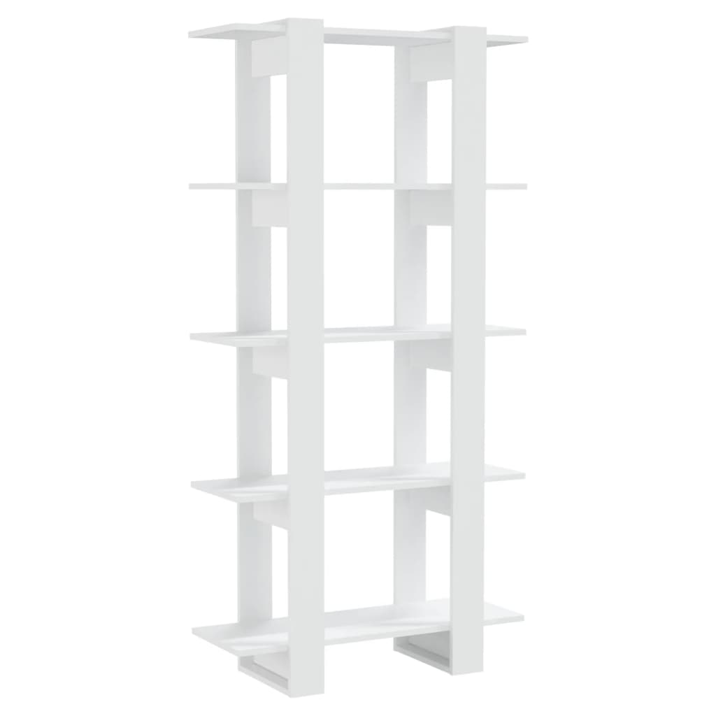 Bibliothèque/séparateur de pièce blanc bois d'ingénierie - XIOS