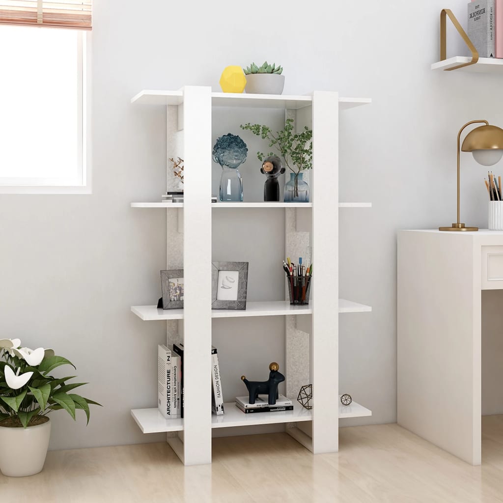 Bibliothèque/Séparateur de pièce Blanc 80x30x123,5 cm - XIOS
