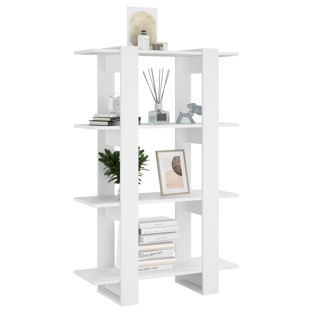 Bibliothèque/Séparateur de pièce Blanc 80x30x123,5 cm - XIOS