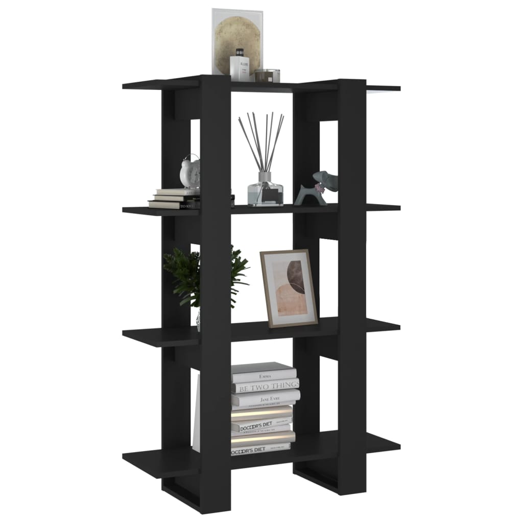 Bibliothèque/Séparateur de pièce Noir 80x30x123,5 cm - XIOS