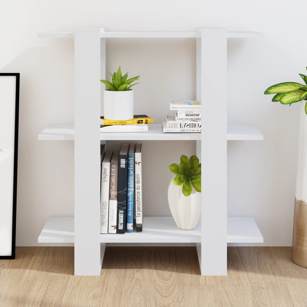 Bibliothèque/Séparateur de pièce Blanc 80x30x87 cm - XIOS