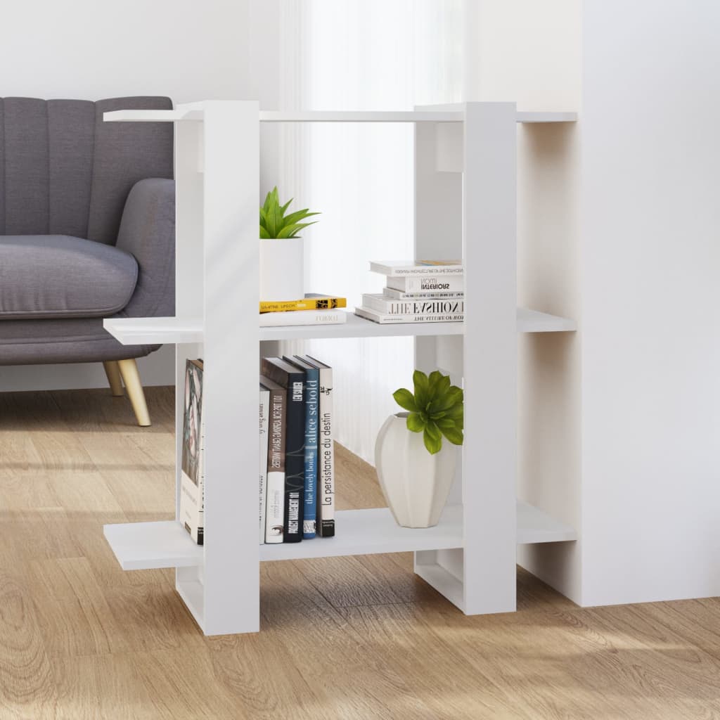 Bibliothèque/Séparateur de pièce Blanc 80x30x87 cm - XIOS