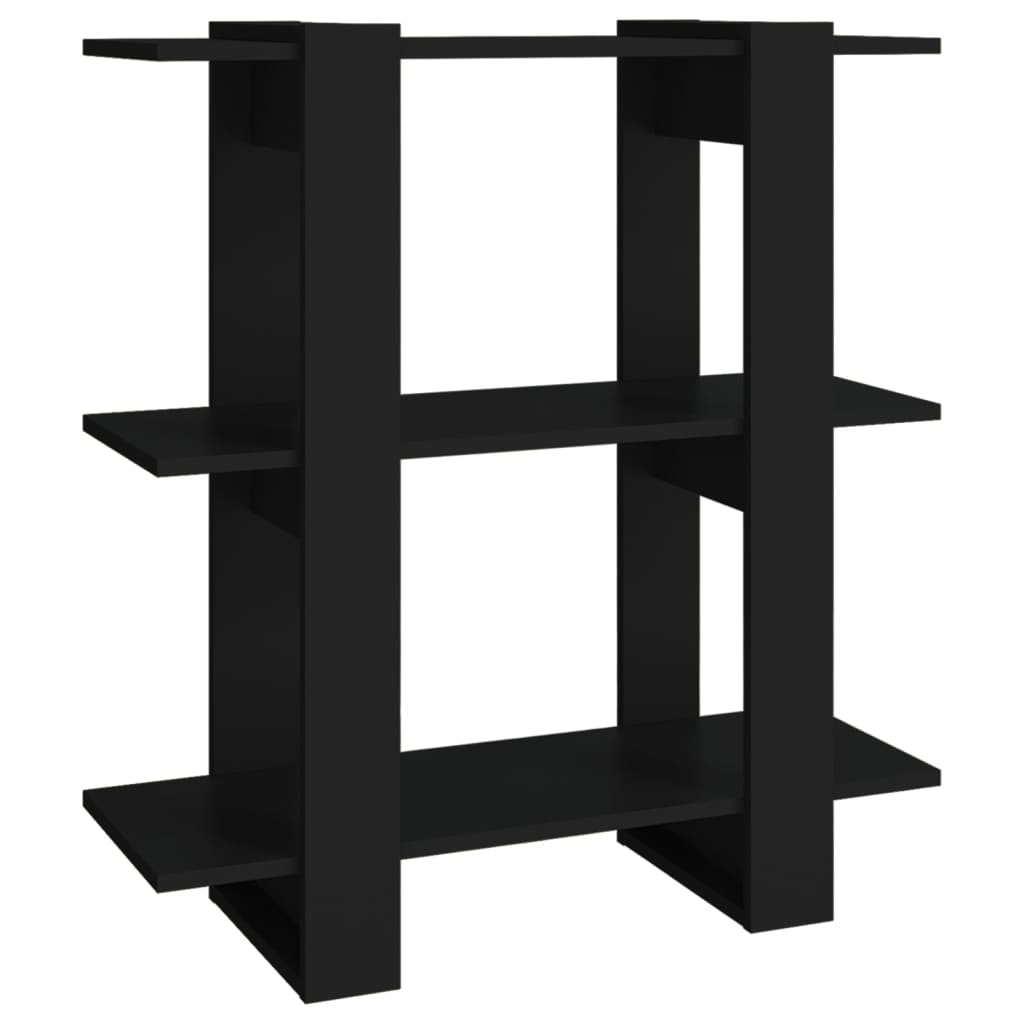 Bibliothèque/Séparateur de pièce Noir 80x30x123,5 cm - XIOS