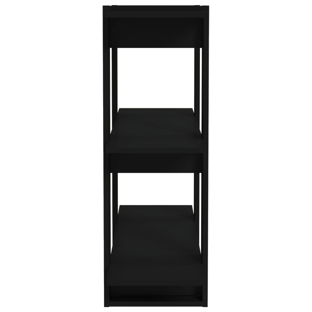 Bibliothèque/Séparateur de pièce Noir 80x30x123,5 cm - XIOS