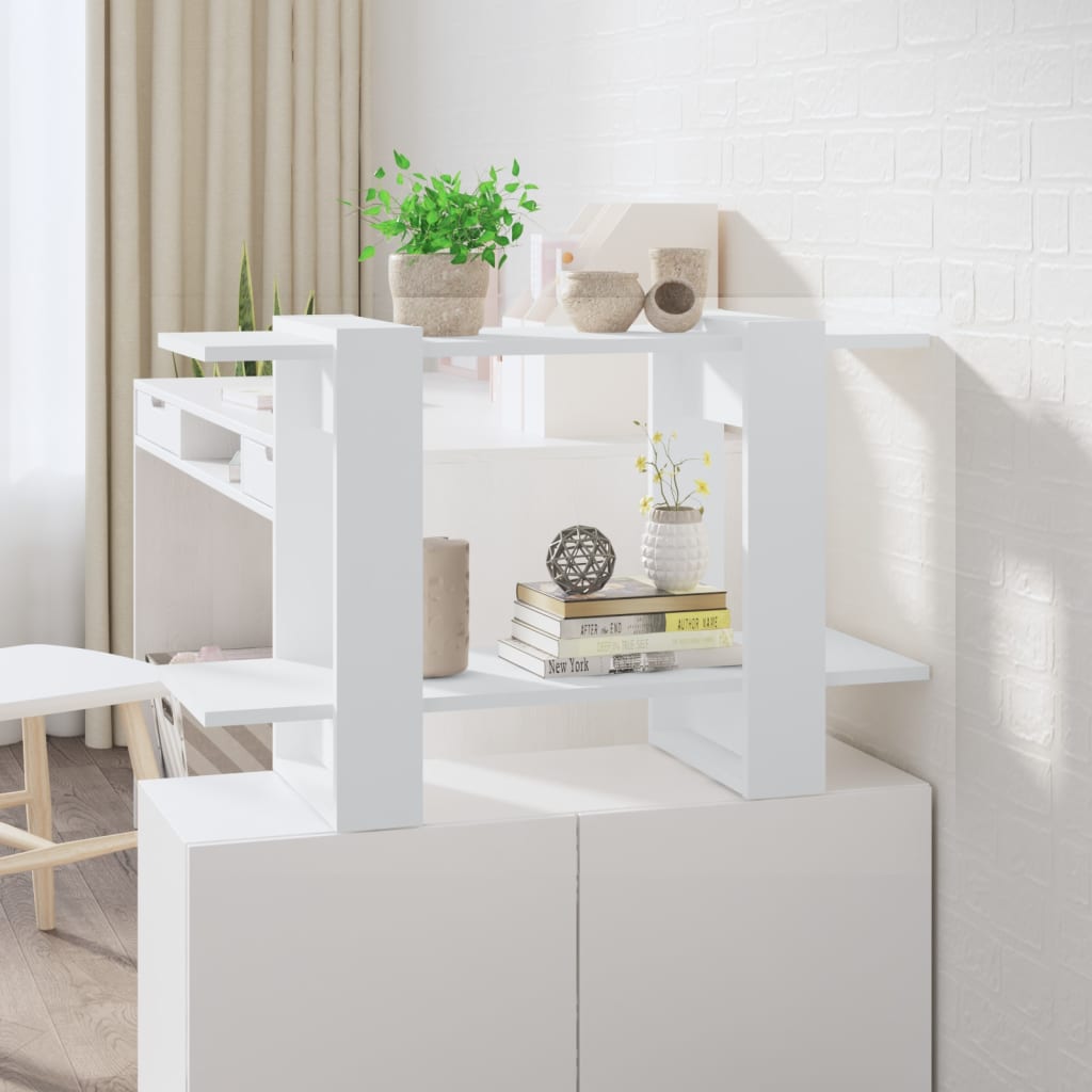 Bibliothèque/Séparateur de pièce Blanc 80x30x51 cm - XIOS