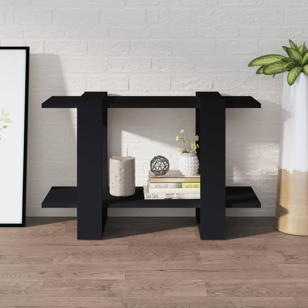 Bibliothèque/Séparateur de pièce Noir 80x30x51 cm - XIOS