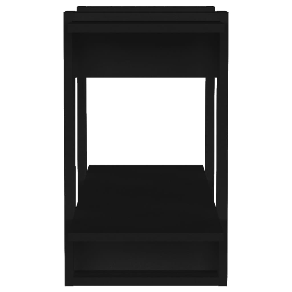 Bibliothèque/Séparateur de pièce Noir 80x30x51 cm - XIOS