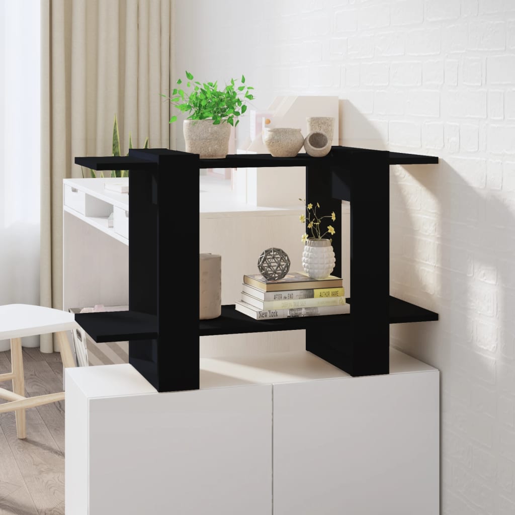 Bibliothèque/Séparateur de pièce Noir 80x30x51 cm - XIOS