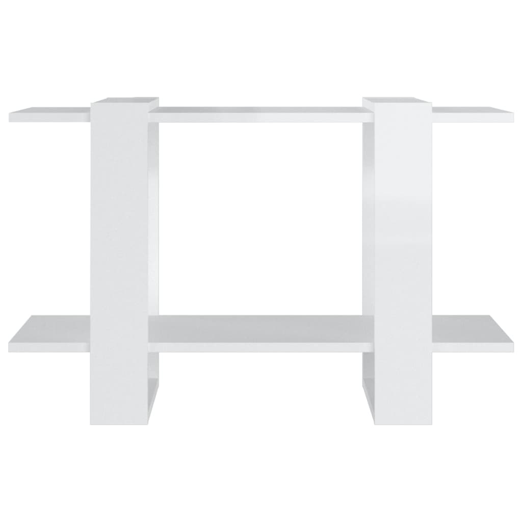 Bibliothèque/Séparateur de pièce Blanc brillant 80x30x51 cm - XIOS