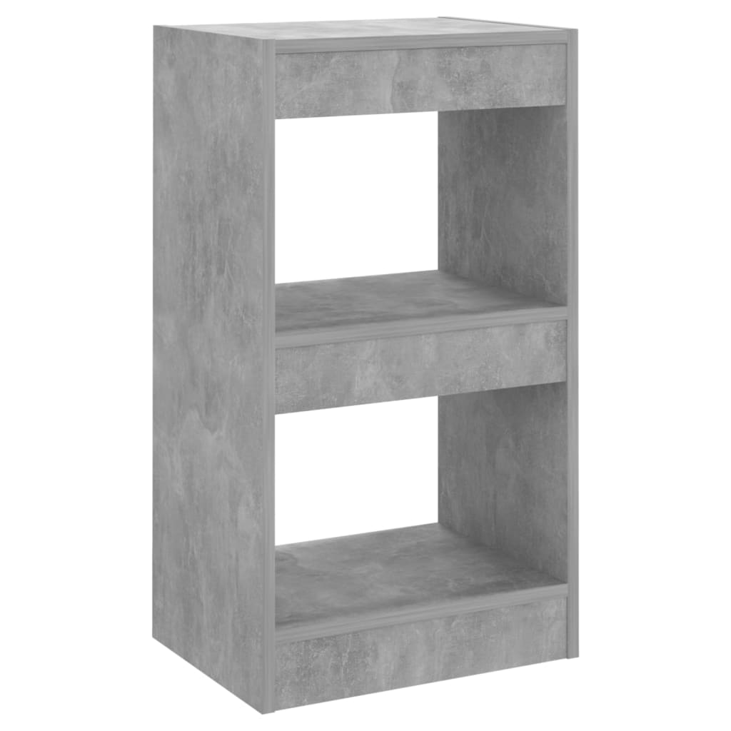 Bibliothèque/Séparateur de pièce Gris béton 40x30x72 cm - XIOS