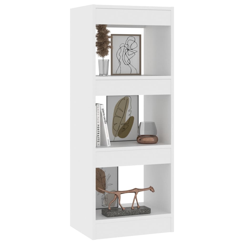 Bibliothèque/séparateur de pièce blanc bois d'ingénierie - XIOS