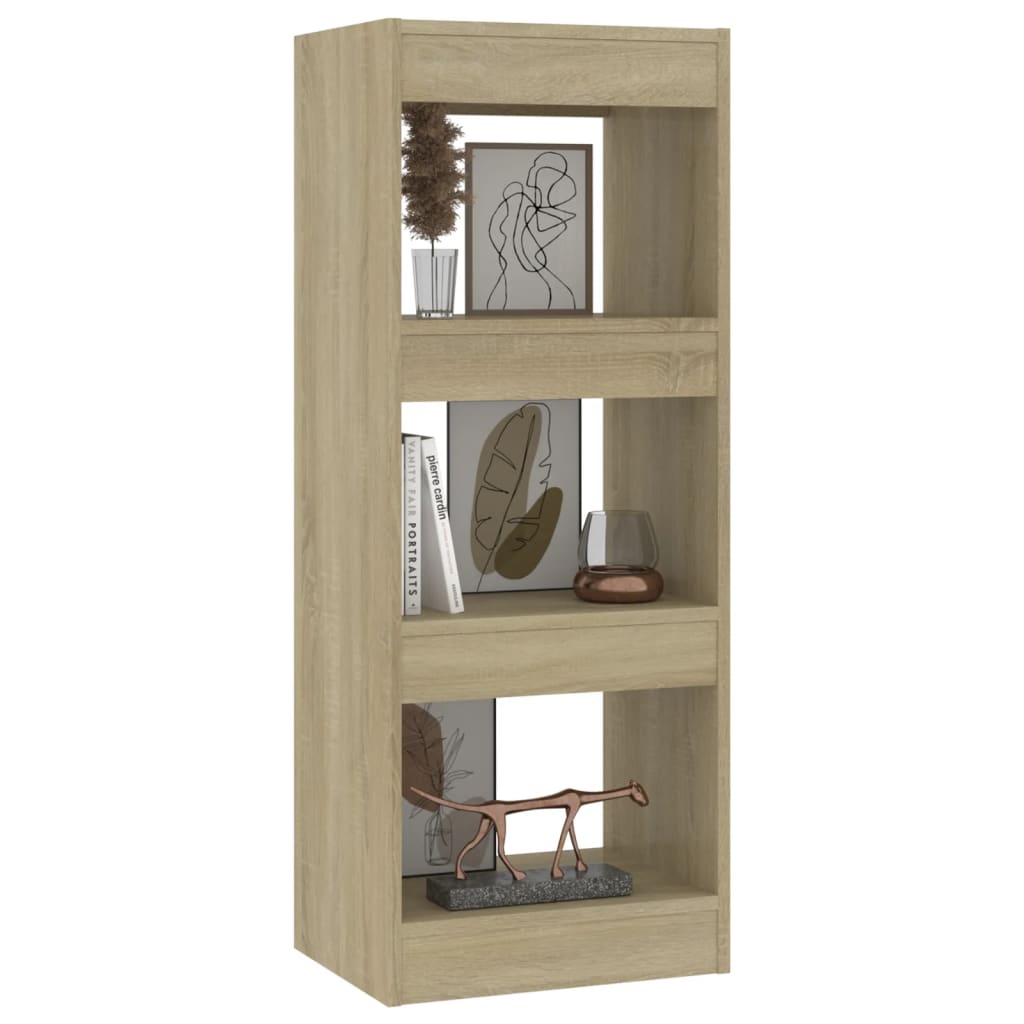 Bibliothèque/séparateur de pièce chêne sonoma bois d'ingénierie - XIOS