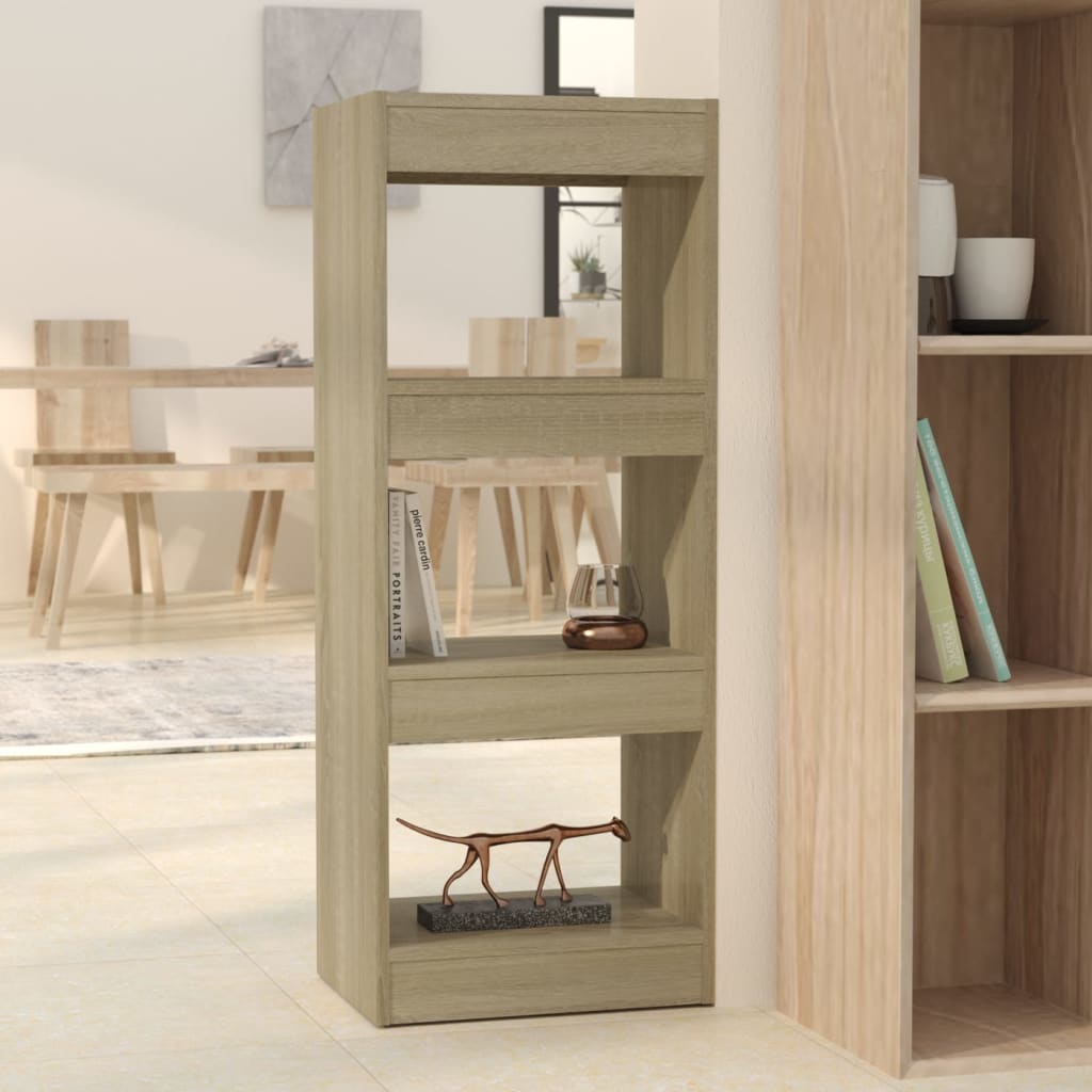 Bibliothèque/séparateur de pièce chêne sonoma bois d'ingénierie - XIOS